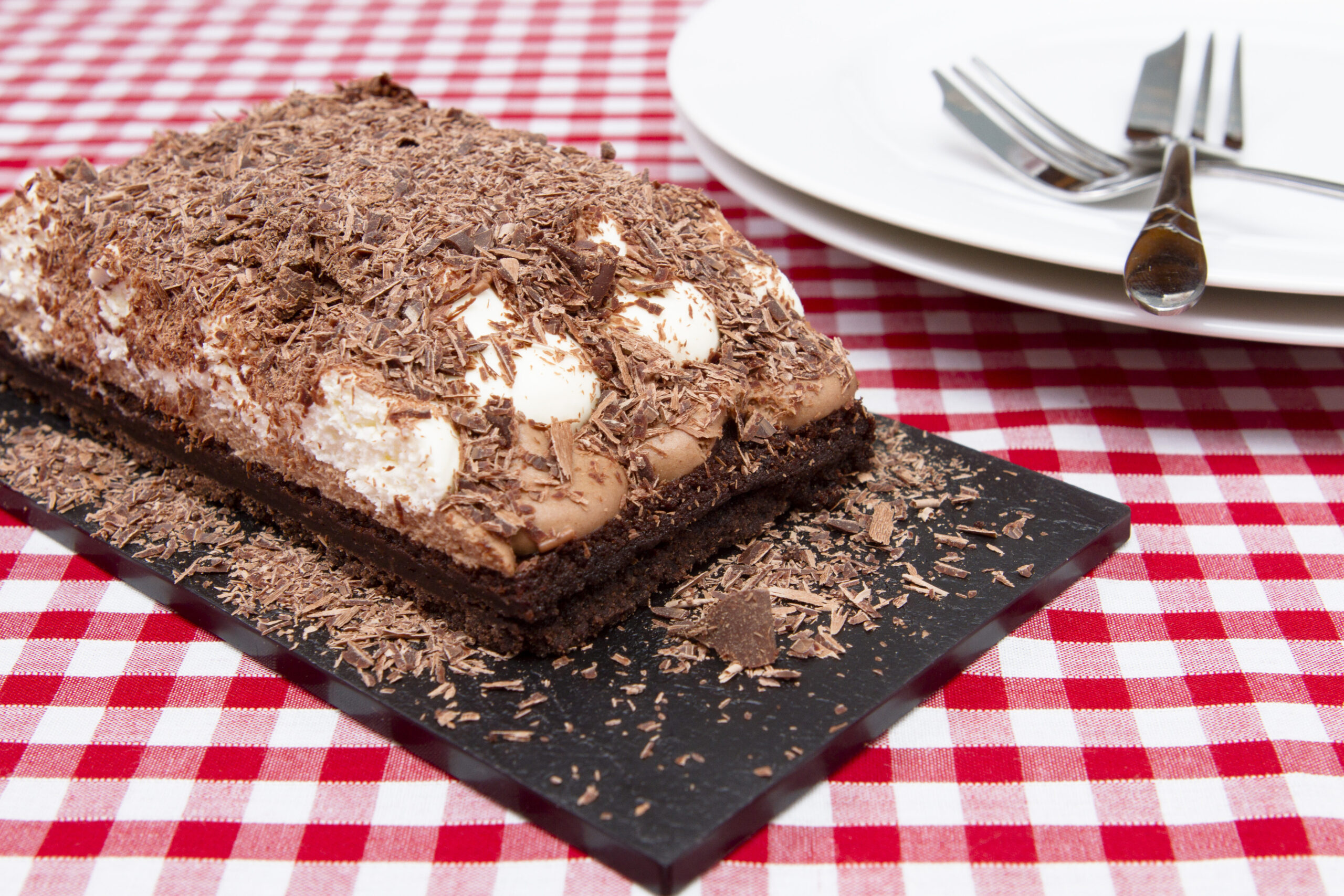 Slice of Mississippi mud pie