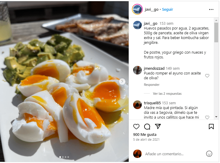 huevos pasados por agua