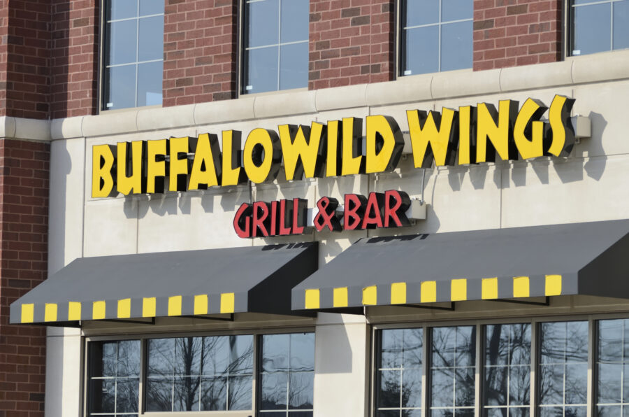 The Buffalo Wild Wings grill and bar on University in Rochester Hills, Michigan. 