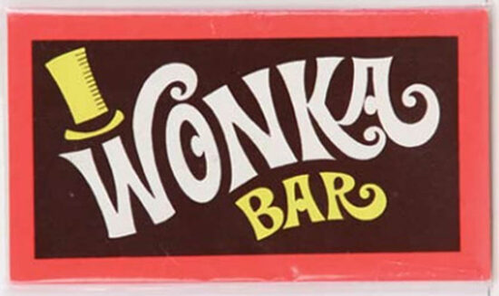 Wonka bar wrapper