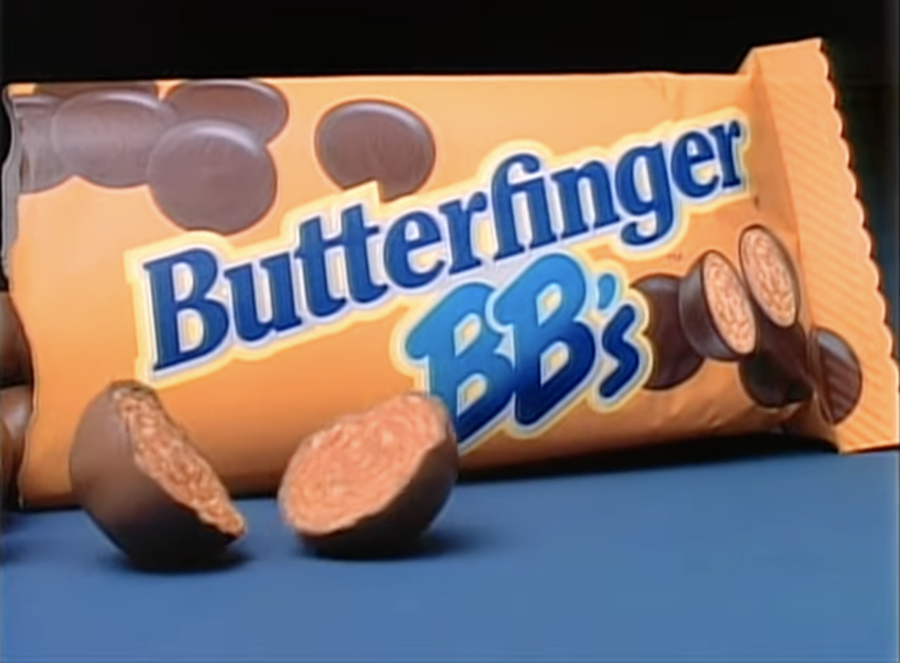 Bag of Butterfinger BB's, from 1992 commercial posted to YouTube by Aiden Slater