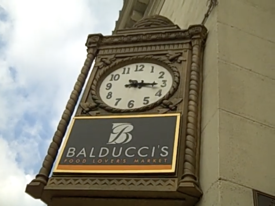 Balducci's storefront sign, from YouTube video by ephman diamond