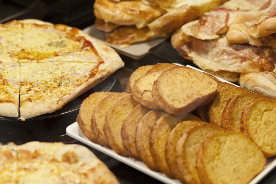 French toast and pizza