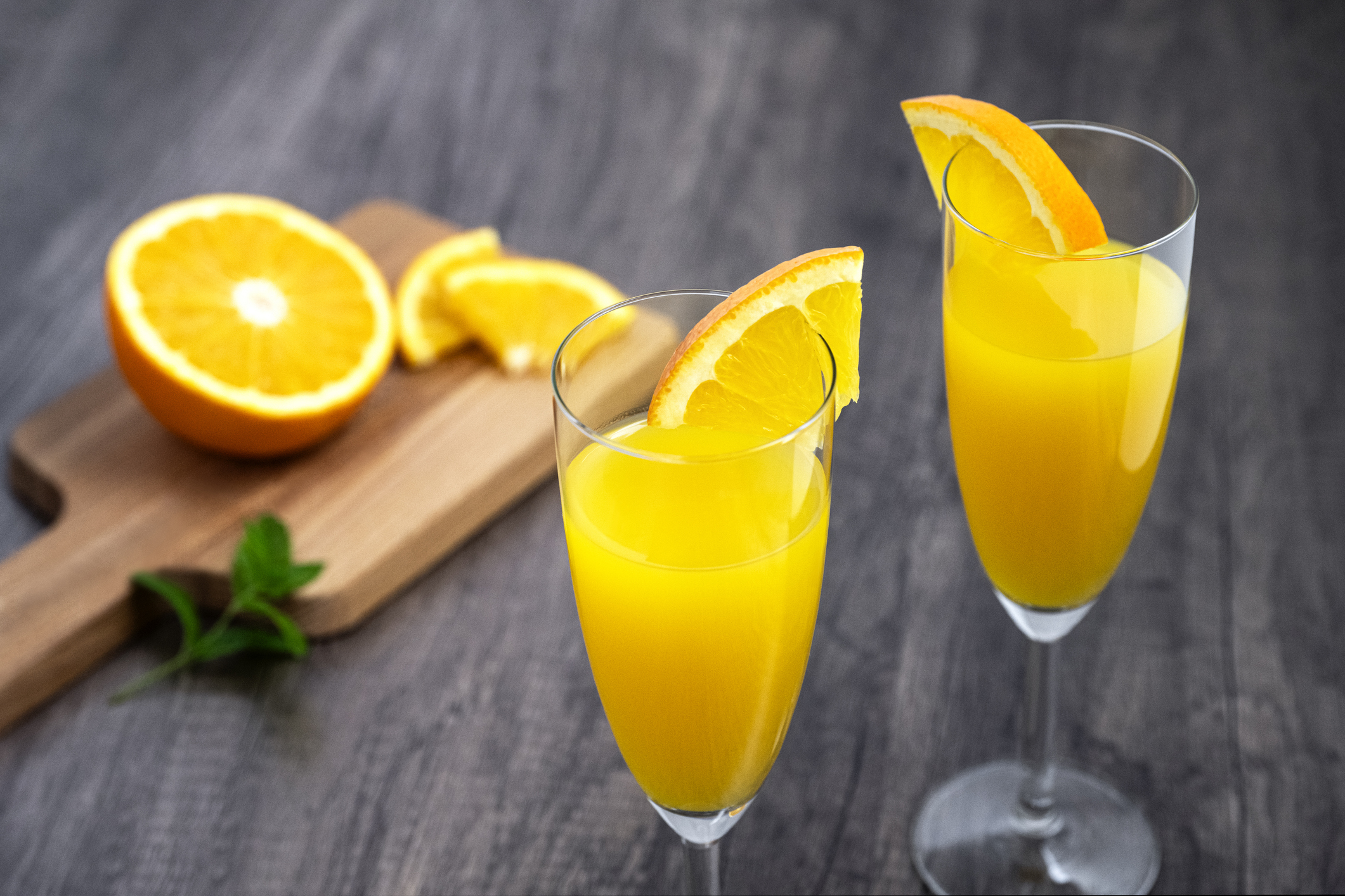 Mimosa cocktail (orange juice and Champagne)