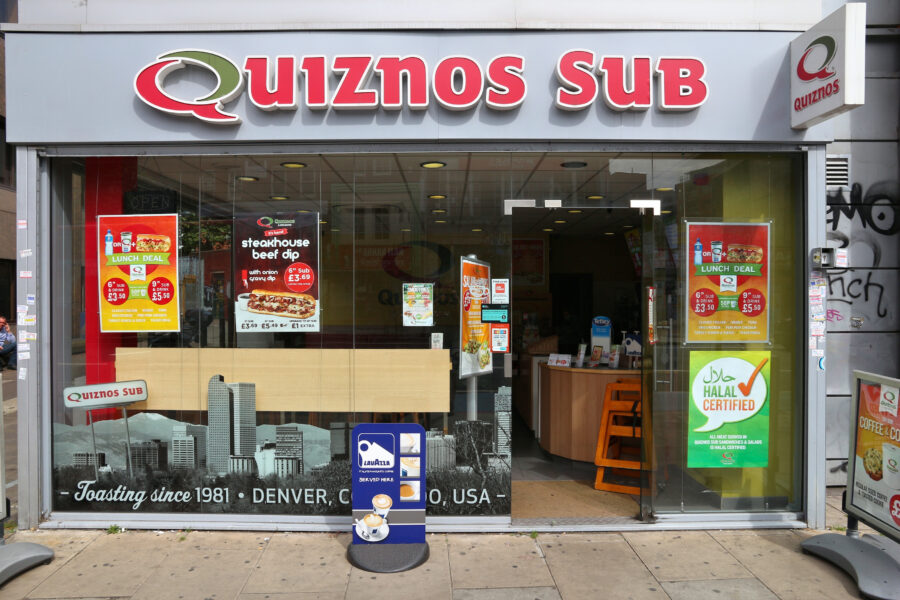 Quiznos Sub fast food restaurant 