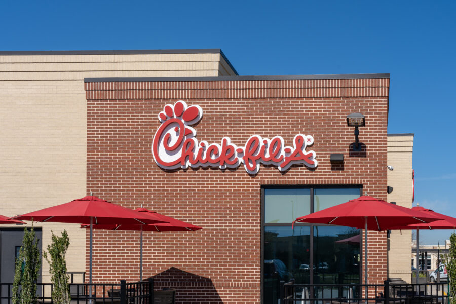 A Chick-fil-A restaurant  