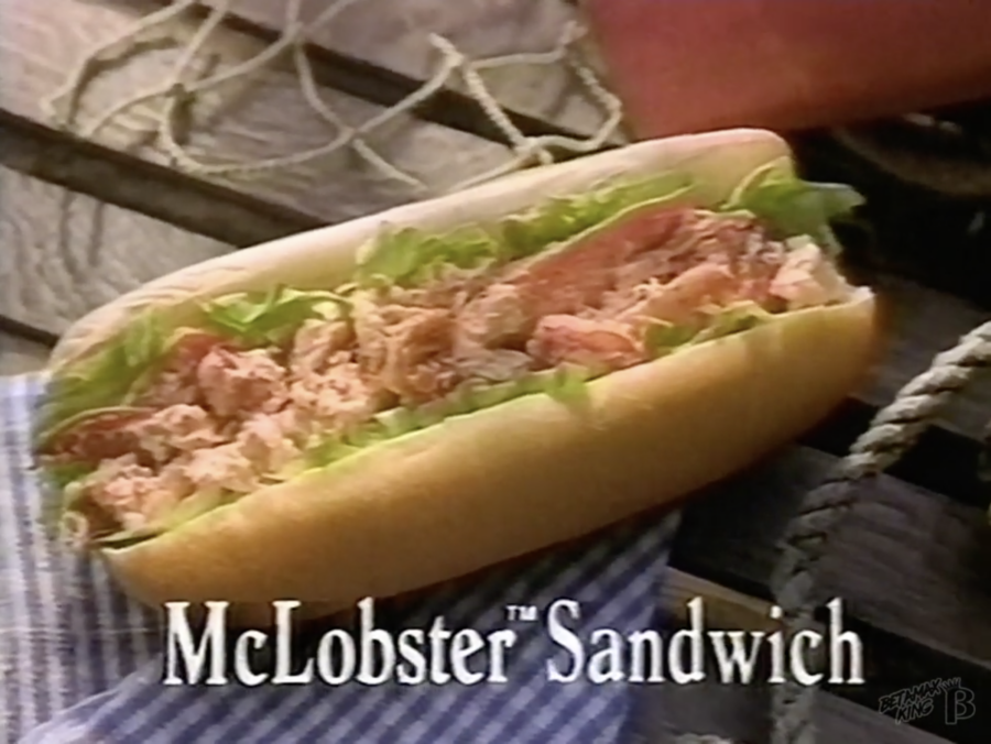 McLobster Sandwich, from YouTube video posted by Betamax King