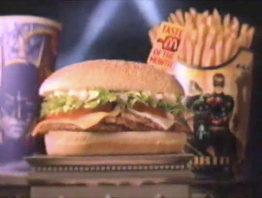 mcdonald's superhero burger, from 1995 commercial posted to youtube