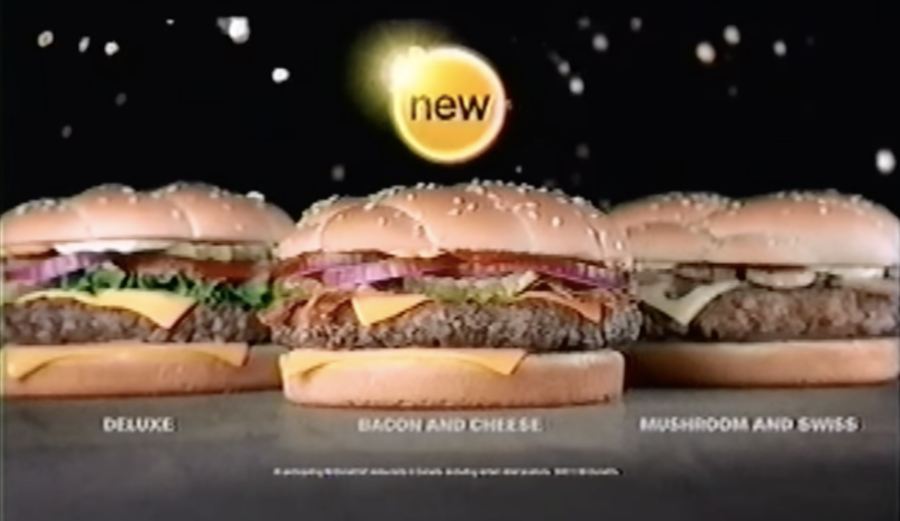 three mcdonald's angus burgers, from 2011 commercial posted to youtube