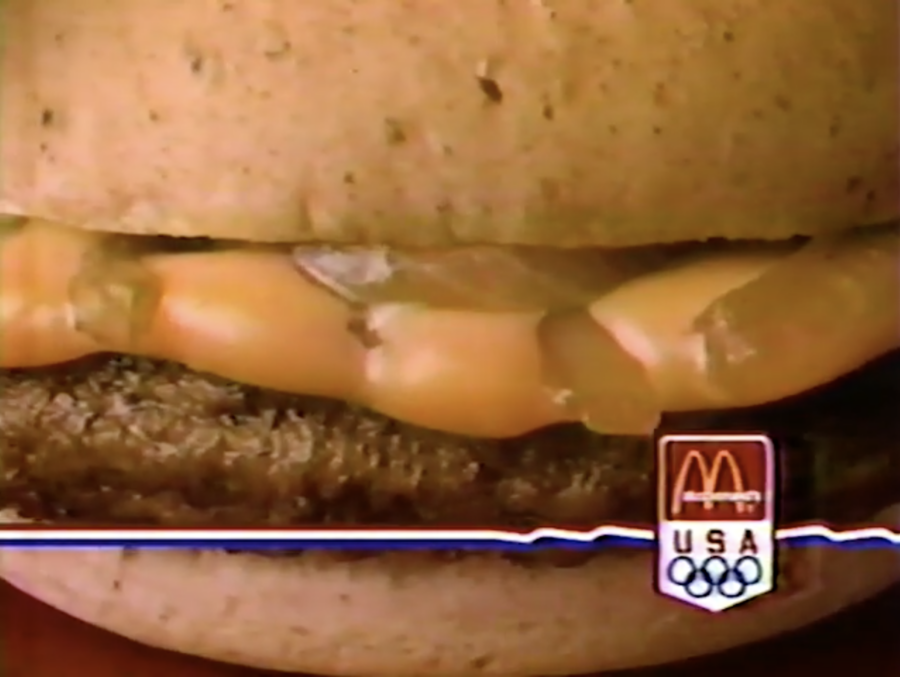 mcdonald's cheddar melt burger, from 1987 commercial posted to youtube