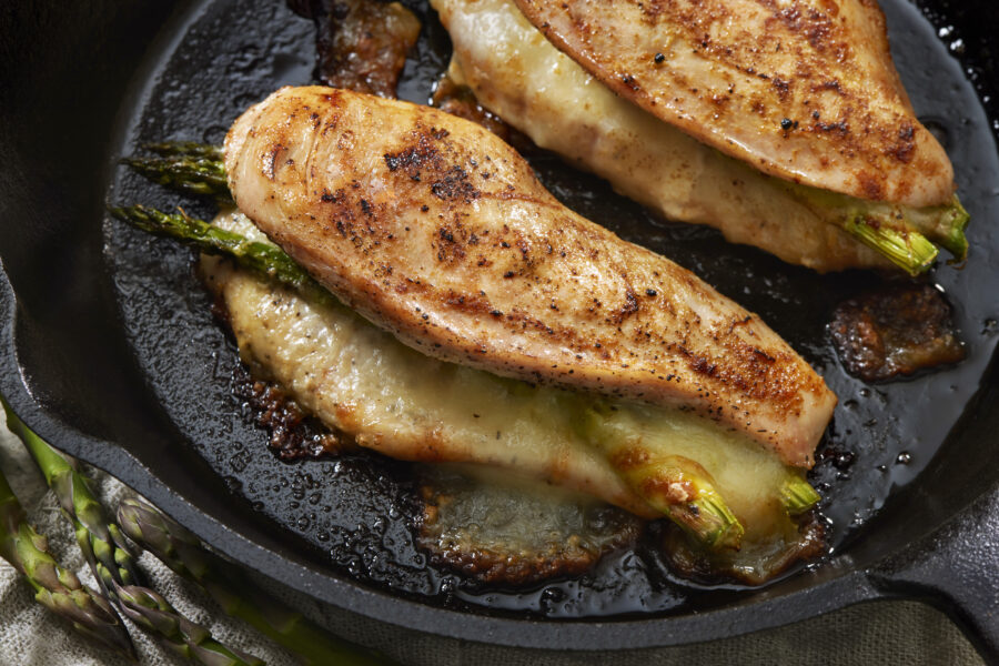 Asparagus and Provolone Stuffed Chicken Breast