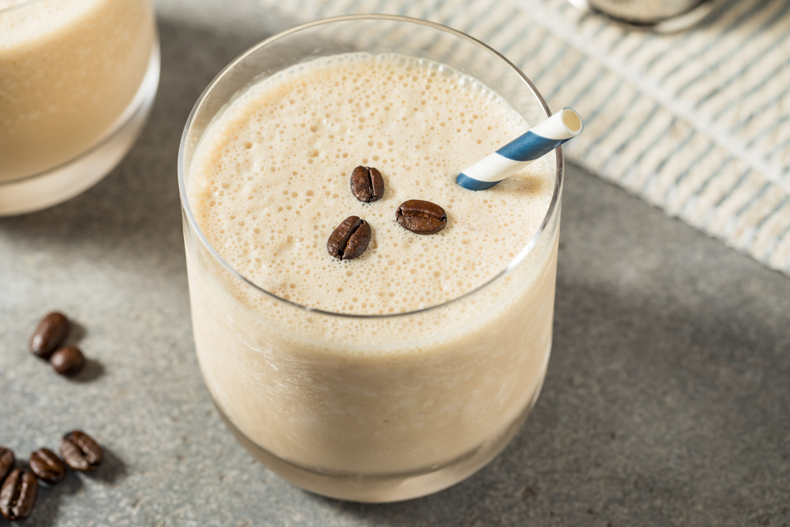 Boozy Frozen White Russian Cocktail with Vodka