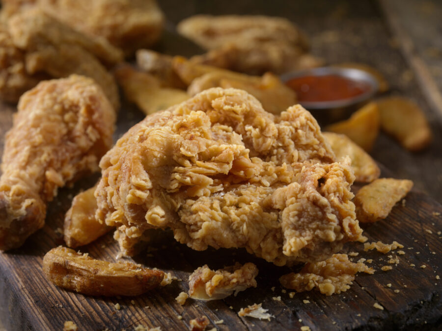 Fried Chicken and Fries