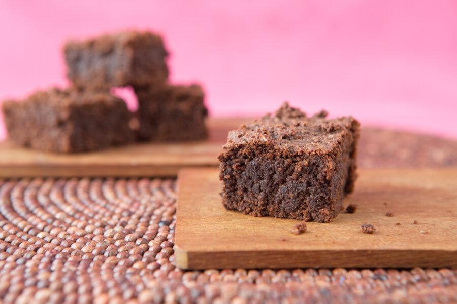 Healthy fourless black bean avocado brownies- vegan and gluten free