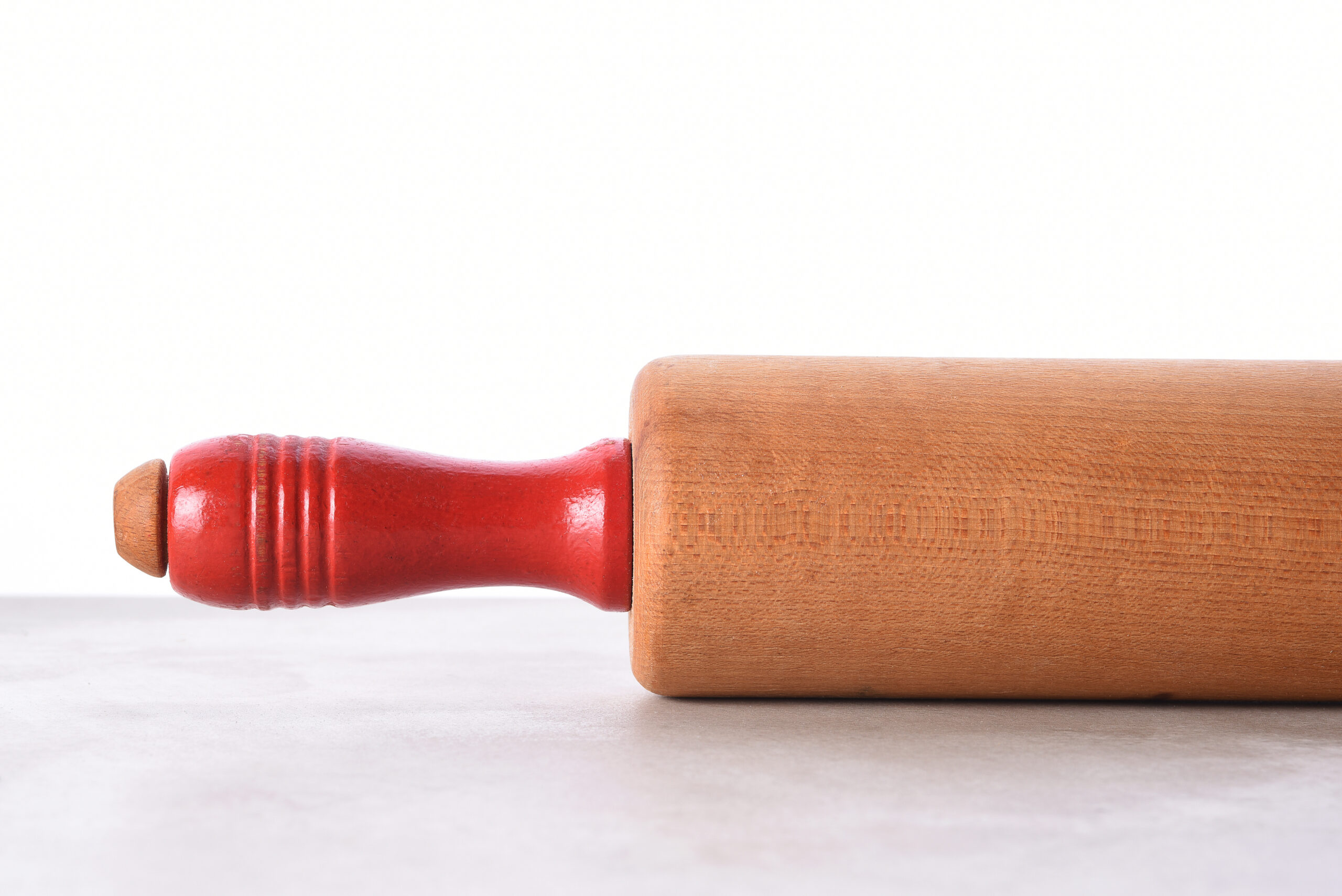 Rolling Pin Still Life:  Closeup of the kitchen implement used in baking.