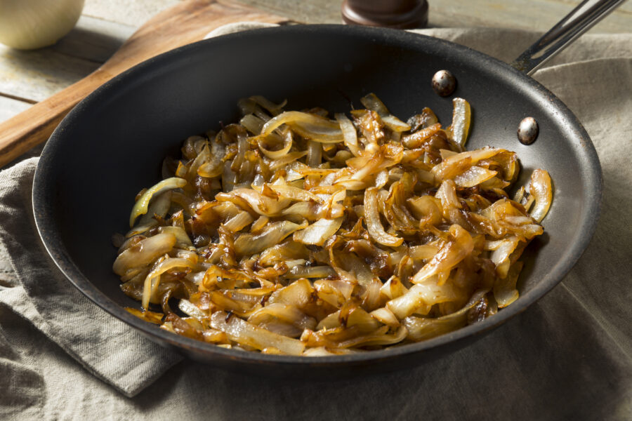 Caramelized Onions in a Pan