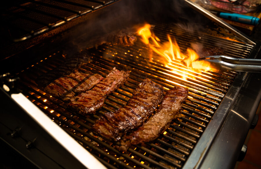 Making churrasco