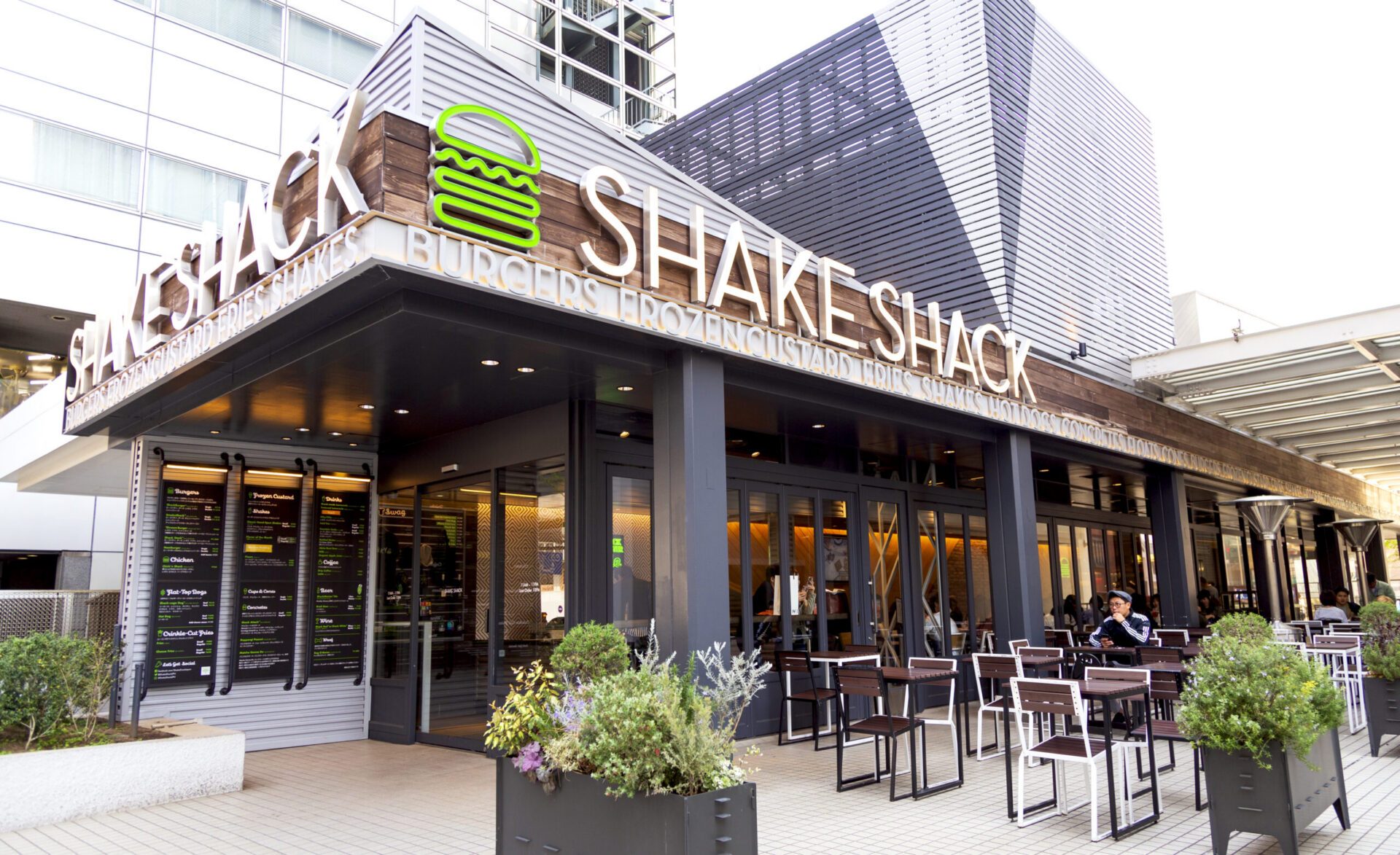 Minato, Tokyo, Japan-April 20, 2019: Shake Shack: Shop of Shake Shack in Roppongi