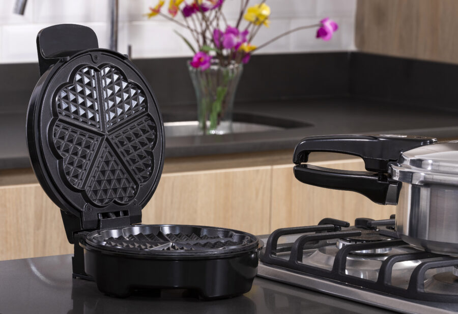 Modern electric waffle maker