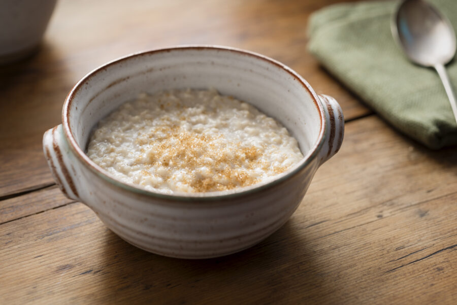 bowl filled with freshly made Porridge