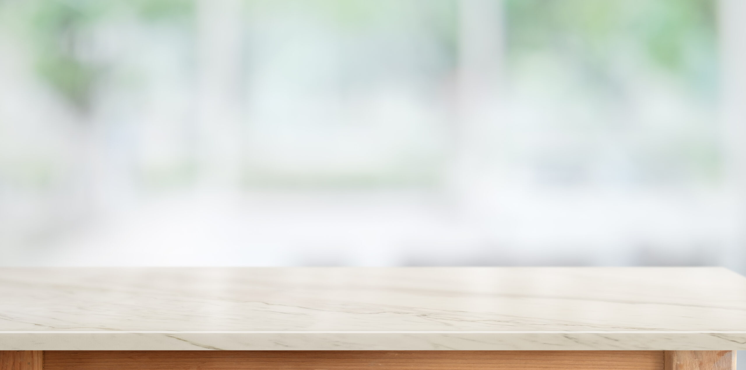 Top marble counter table in kitchen room background