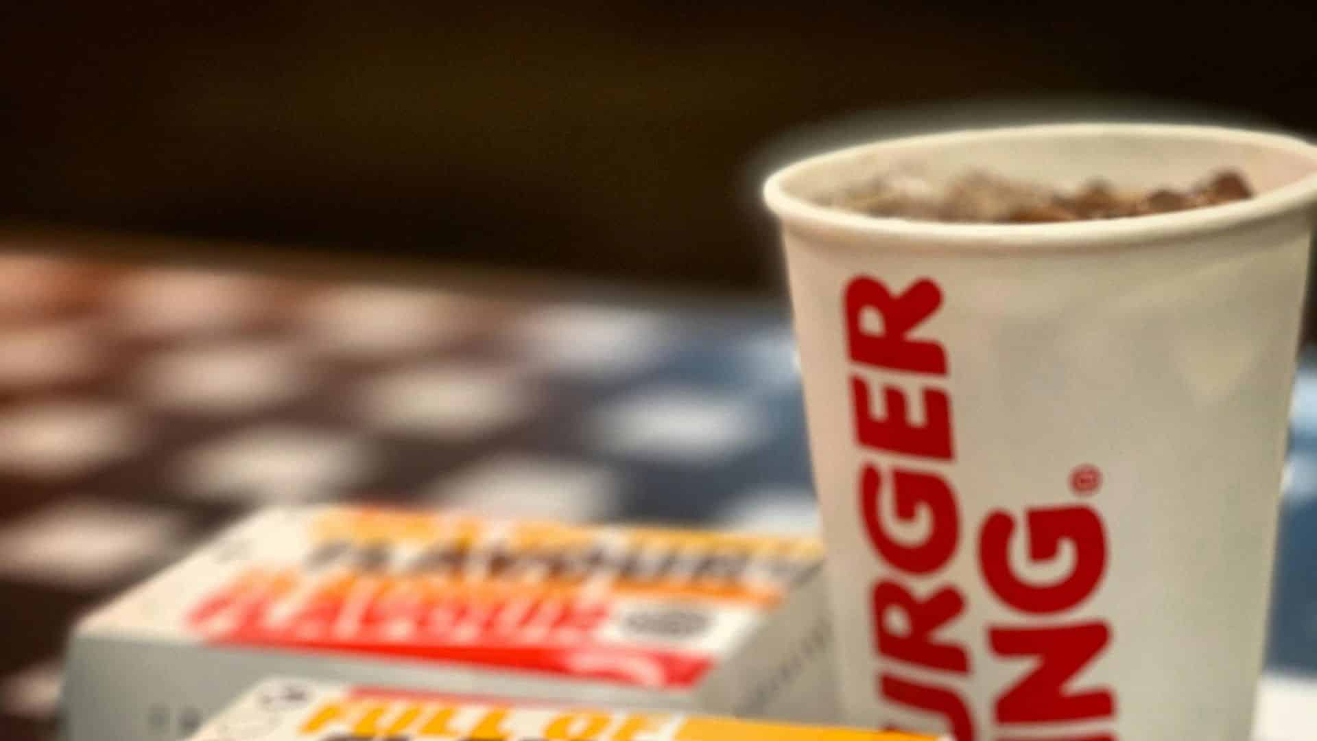 Takeaway paper box on a table