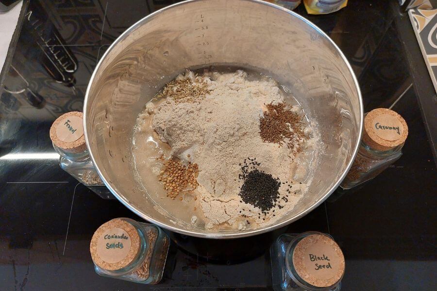 spiced flour