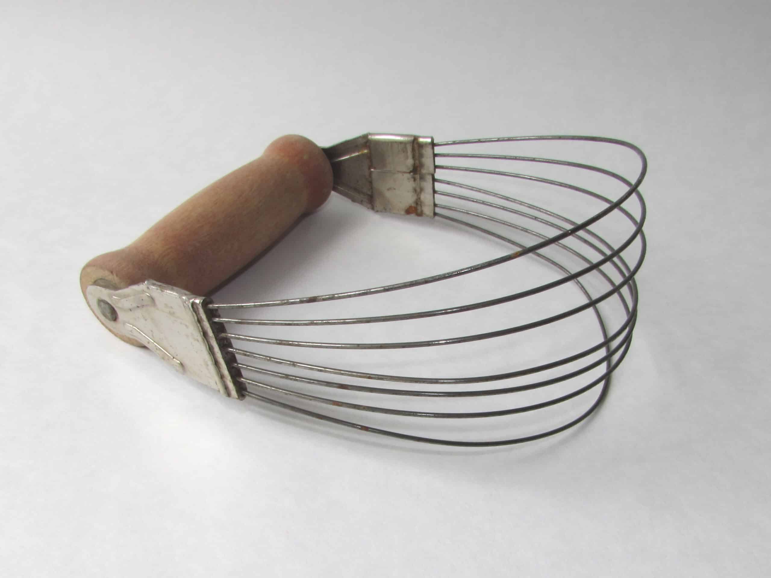 Wooden handled metal pastry blender