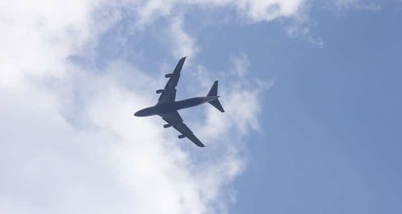 plane in the air