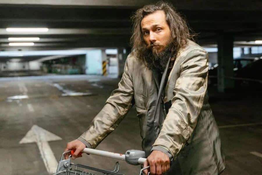homeless man