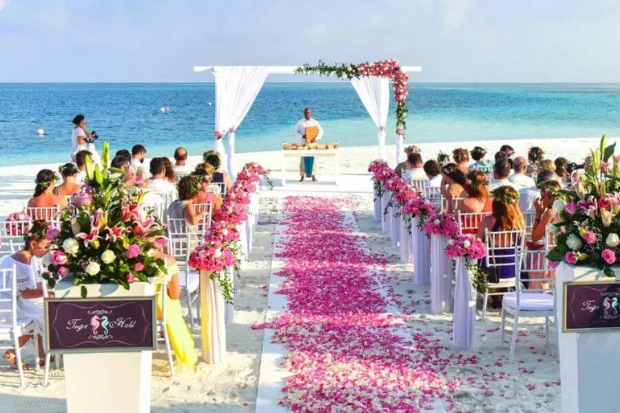 wedding at the beach