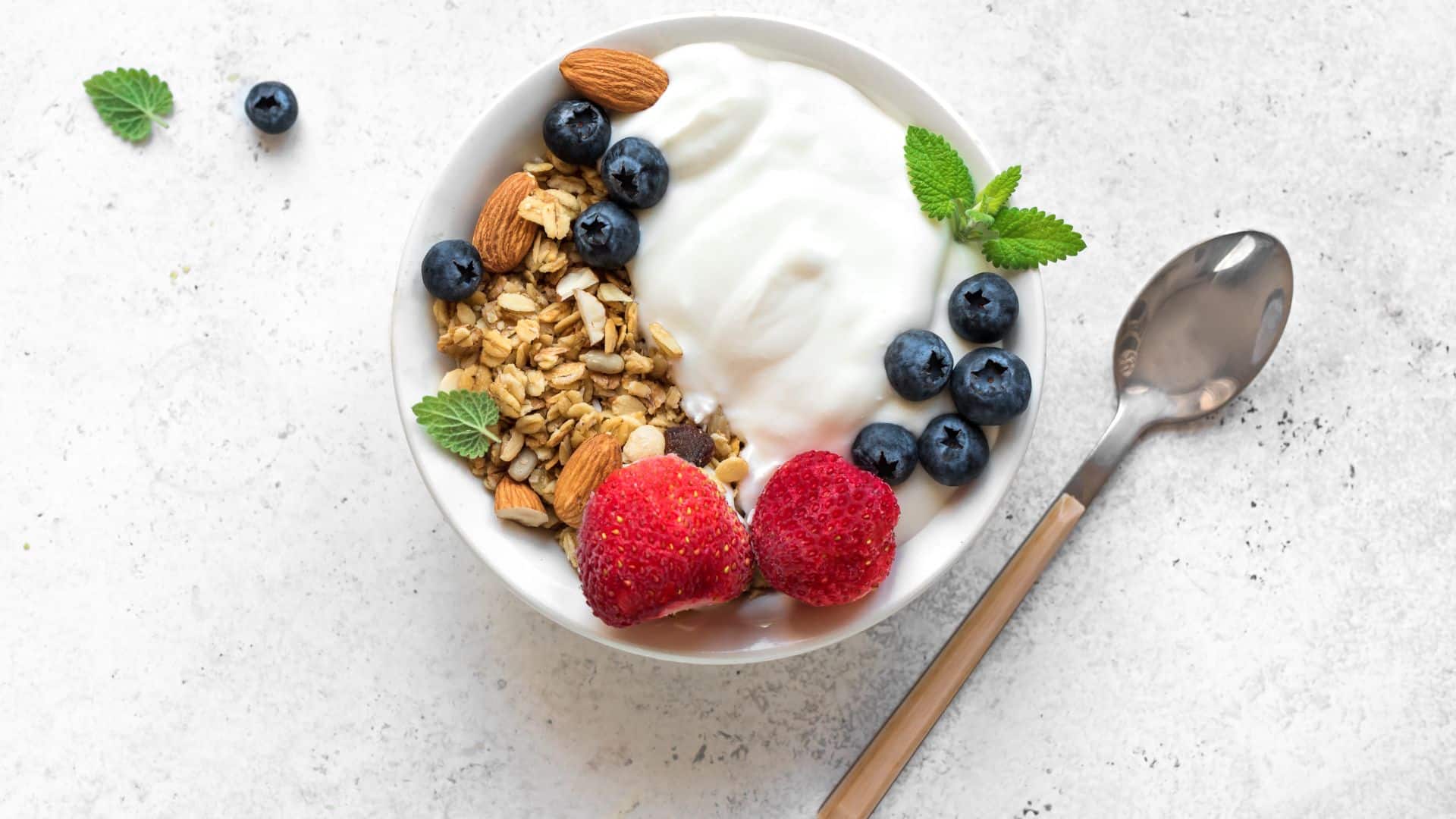 Greek Yogurt with Berries, Nuts, and Seeds