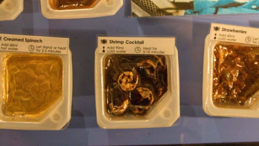 Space food sample at Canberra Deep Space Communication Complex museum