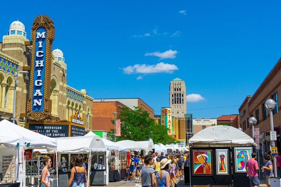 Ann Arbor during Art Fair