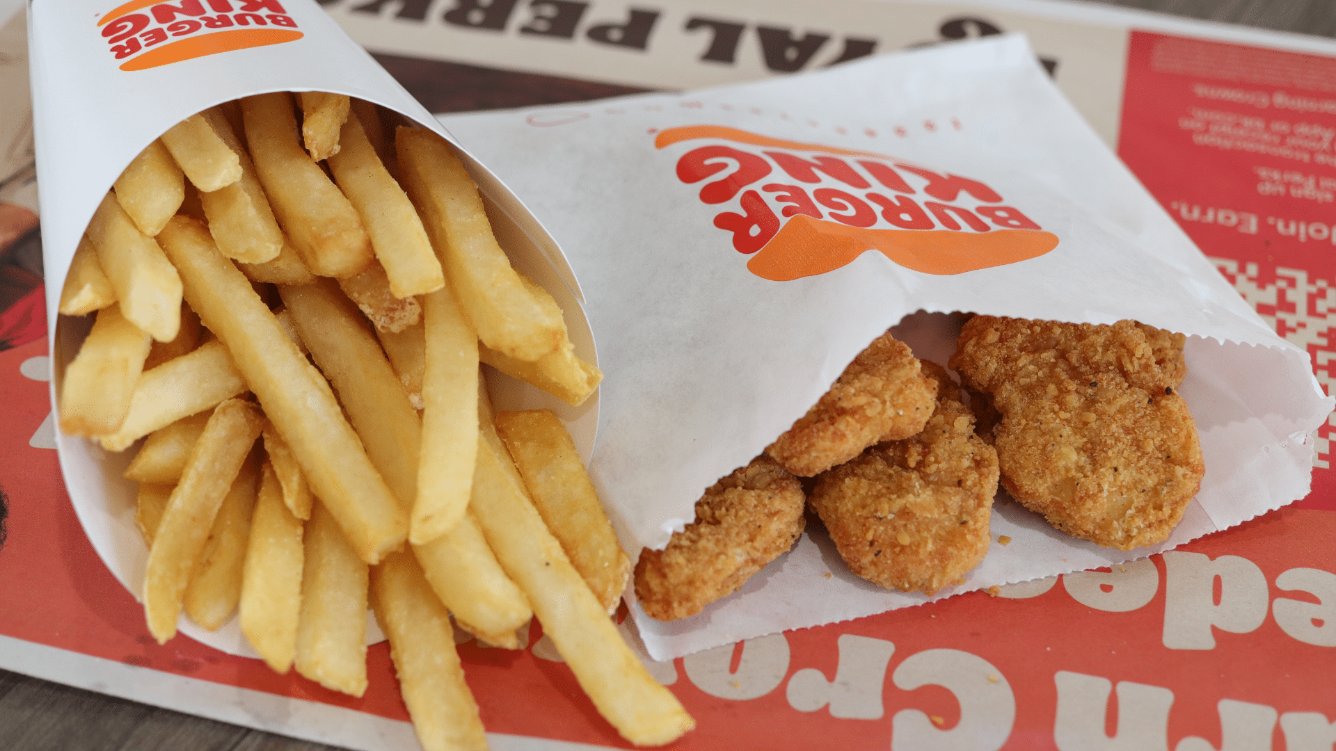 Burger King French fries served in branded paper cup