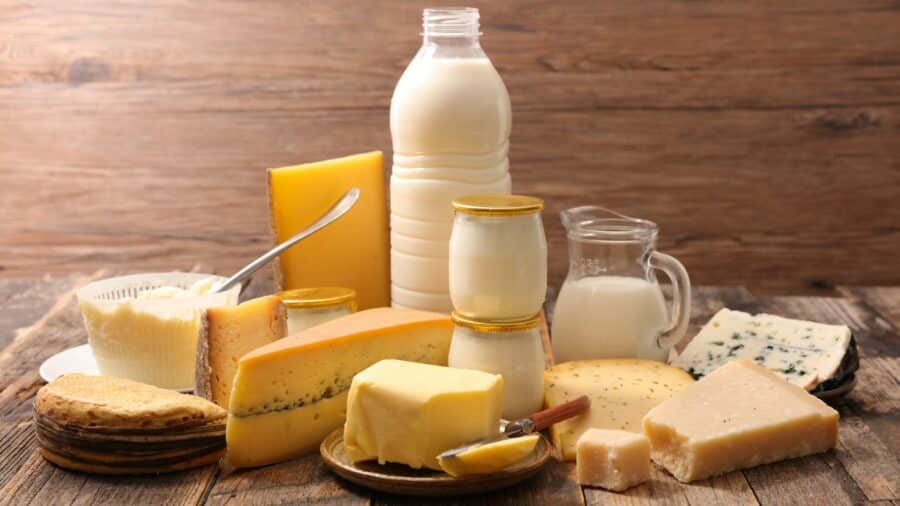 Assorted dairy products