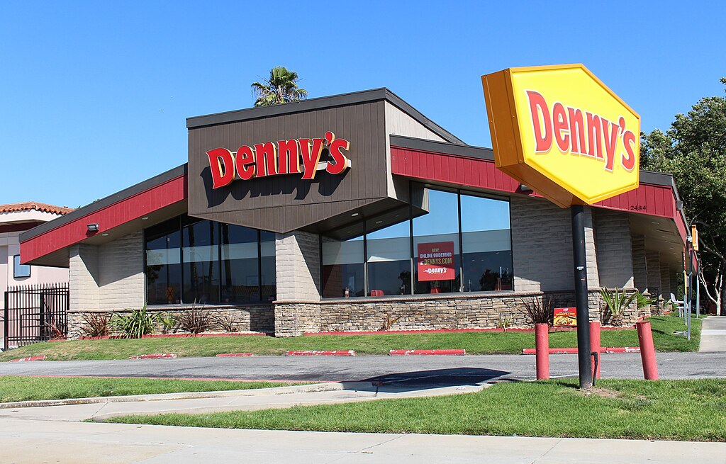 A Denny's roadside diner at 2484 Berryessa Road in San Jose, California.