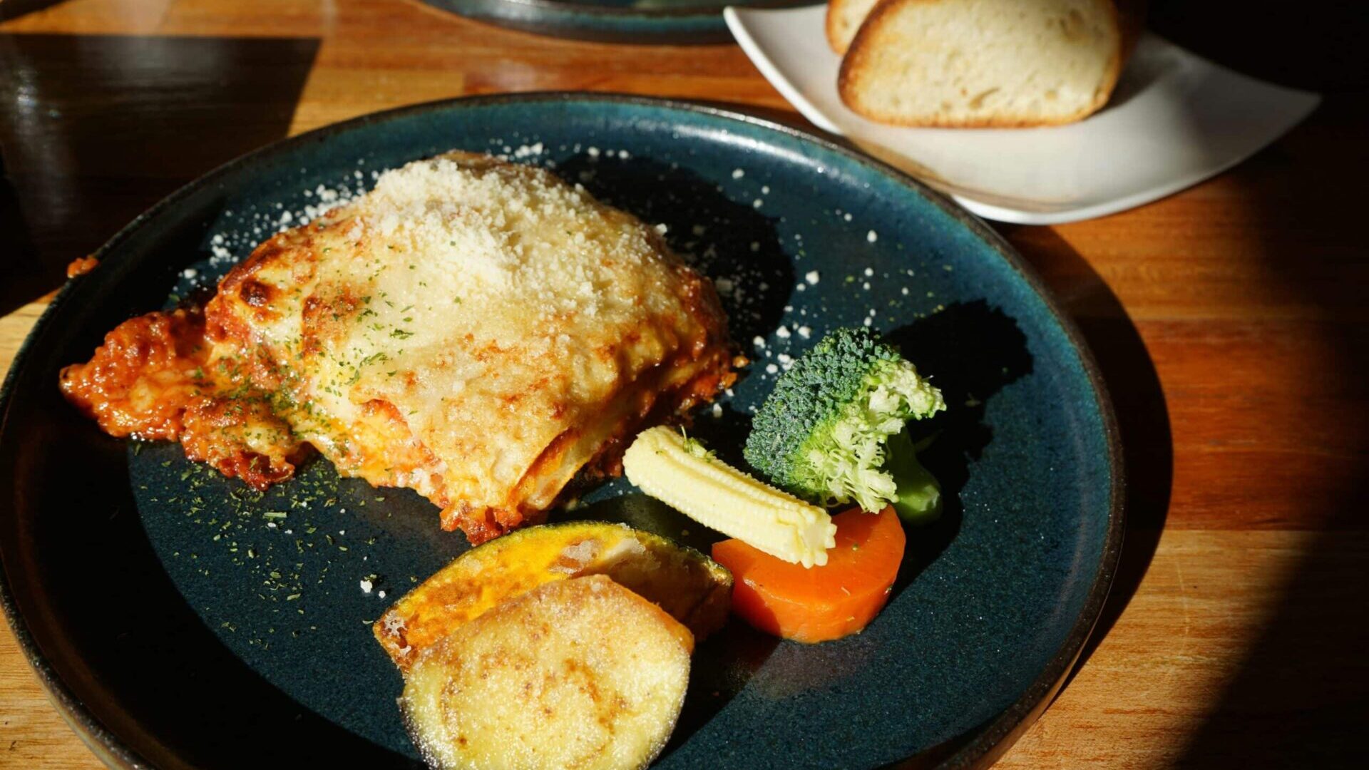 Close-up of a plated meal with assorted ingredients.