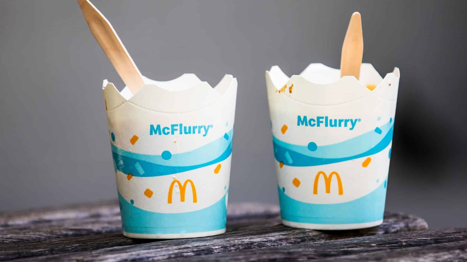McDonald’s McFlurry ice cream served in a branded cup