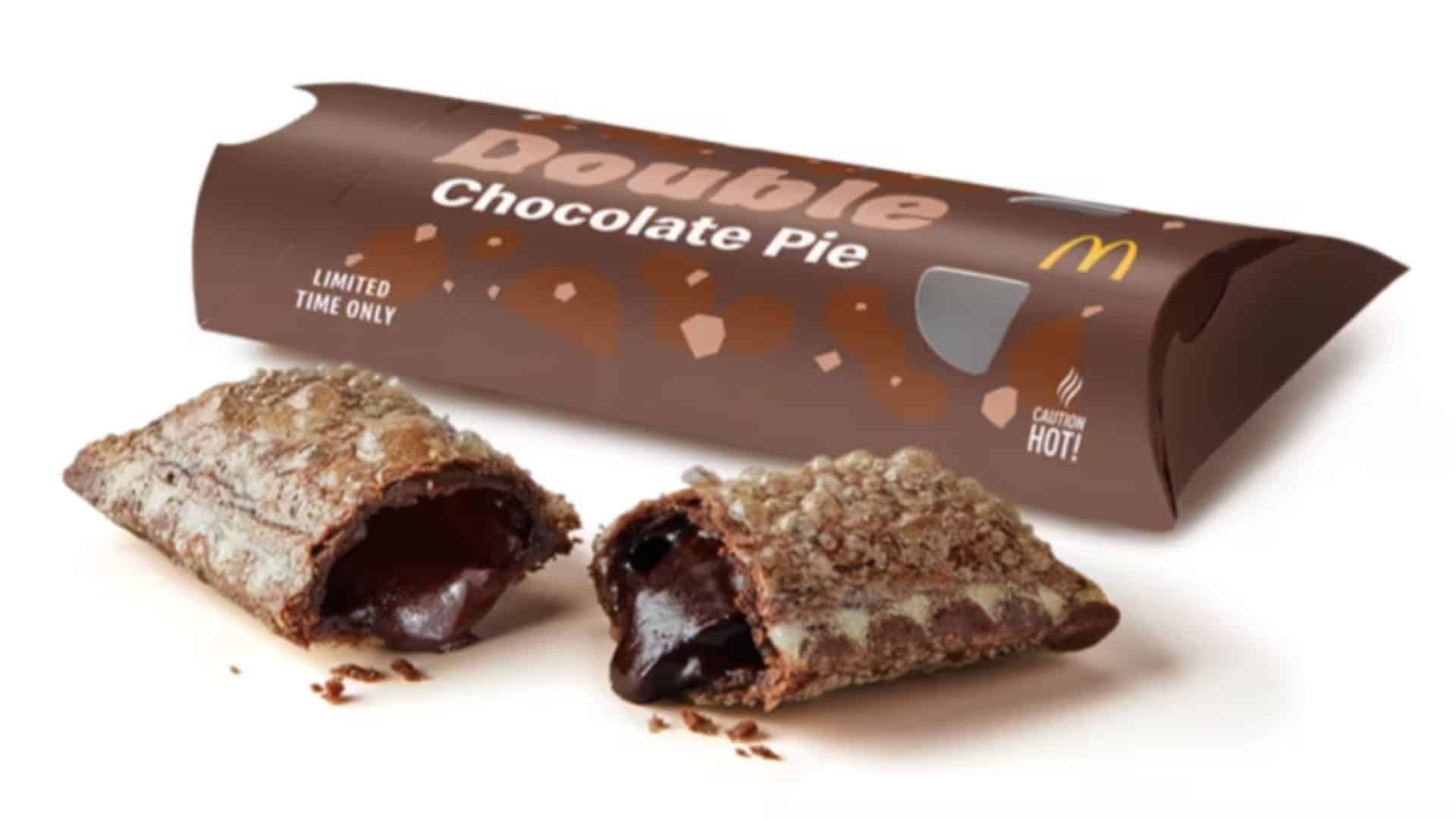 McDonald’s double chocolate pie shown on official product page