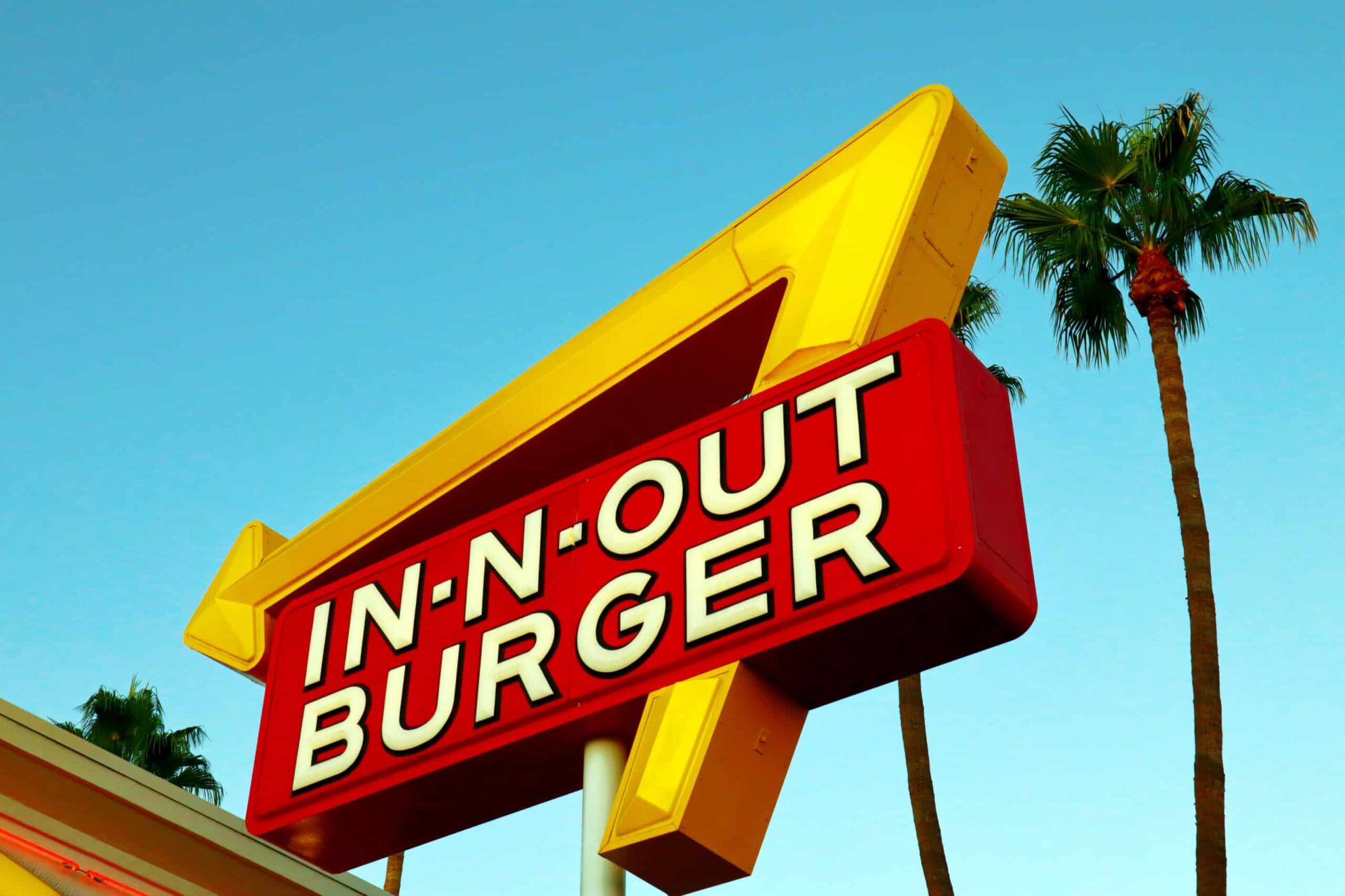In-N-Out Burger sign.