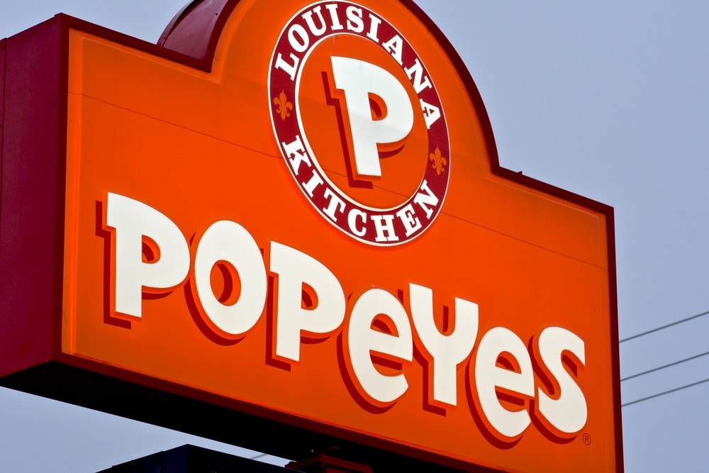 Popeyes store signage