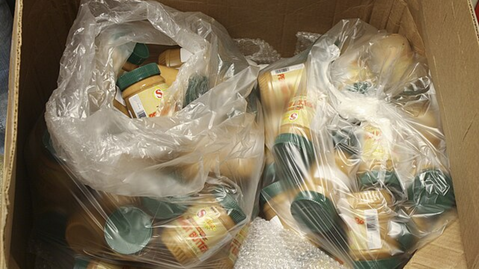 Box of Recalled Peanut Butter