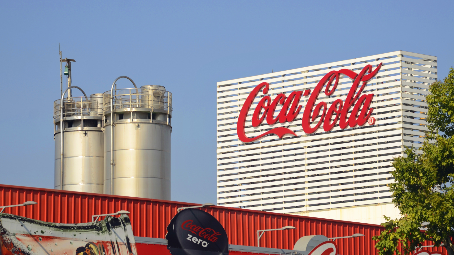 Coca-Cola's factory sign.