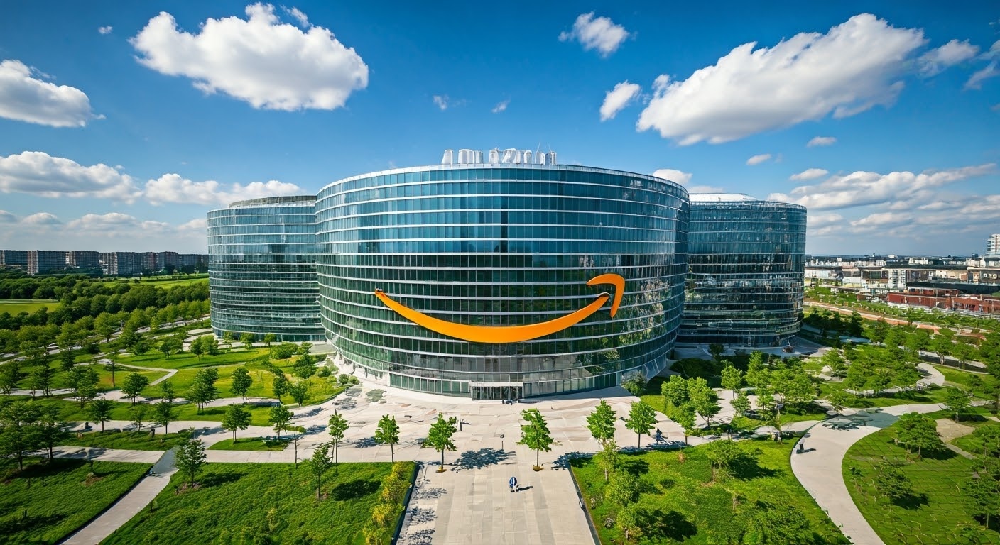 AI-generated image of an Amazon megastore concept