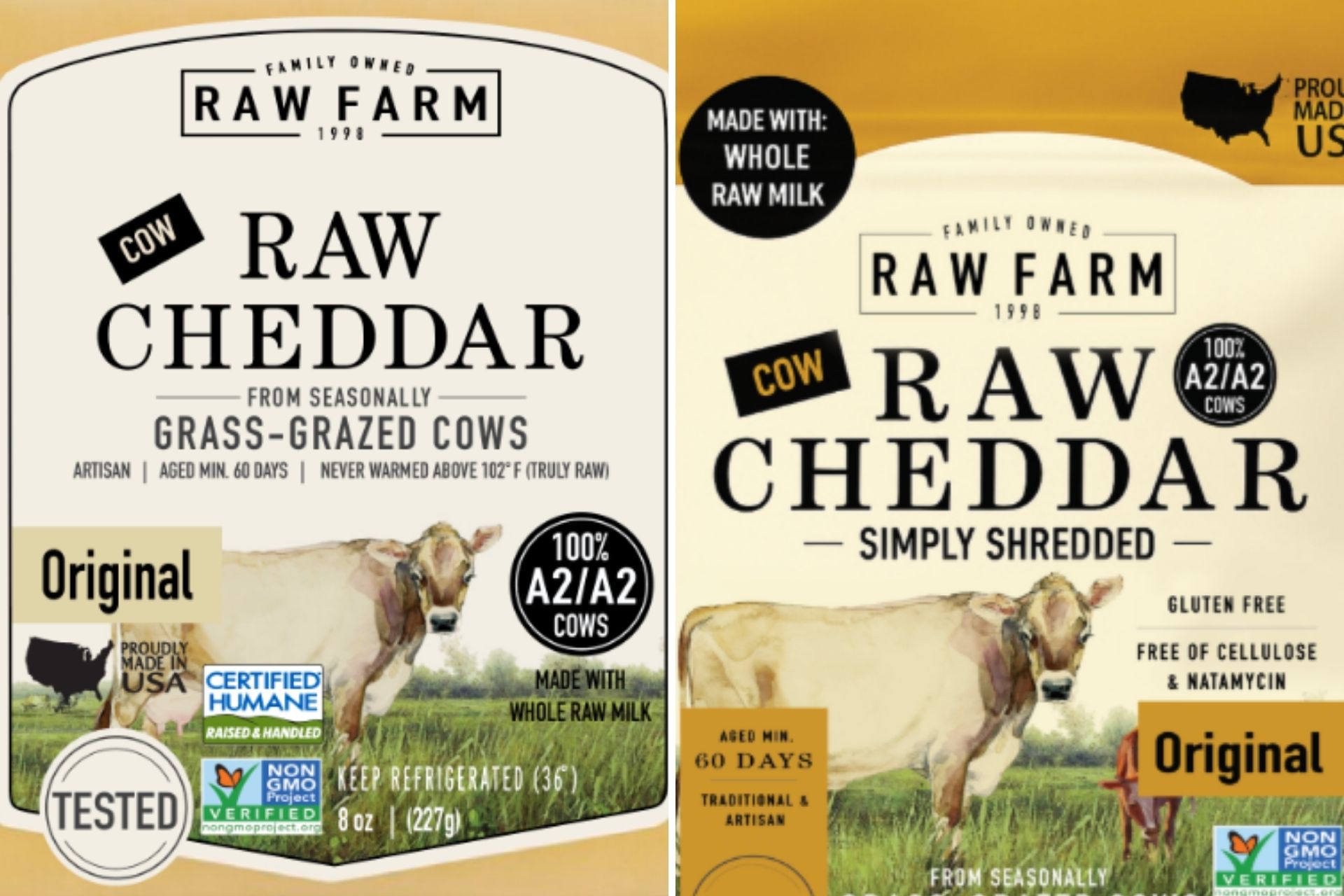 Raw Farm cheese products recalled by the FDA.