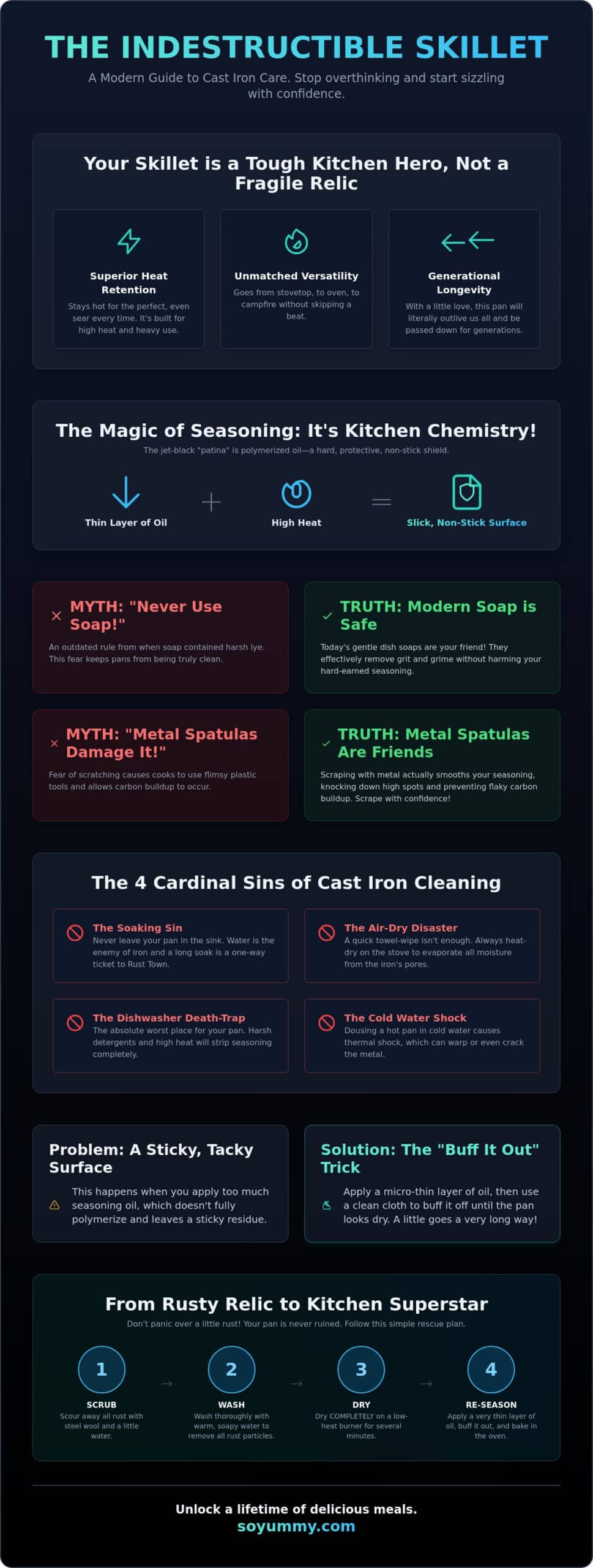 Stop Ruining Your Pan! The Ultimate Cast Iron Skillet Care Mistakes Checklist