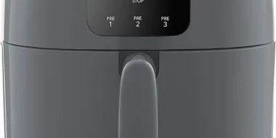 Dash Tasti-Crisp Digital Air Fryer with AirCrisp Technology, Custom Presets, Temperature Control, and Auto Shut Off Feature, 2.6 Quart - Aqua